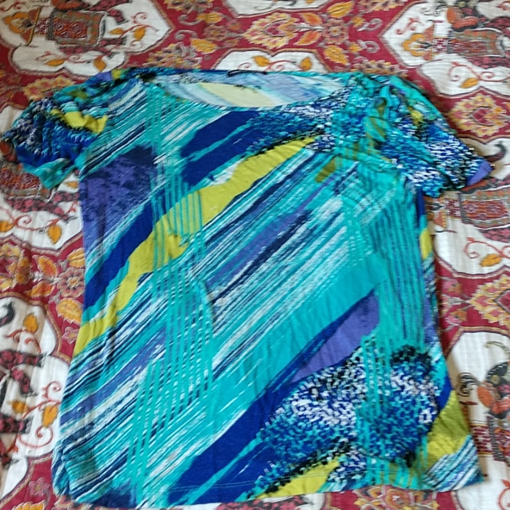 Multi colored woman's top